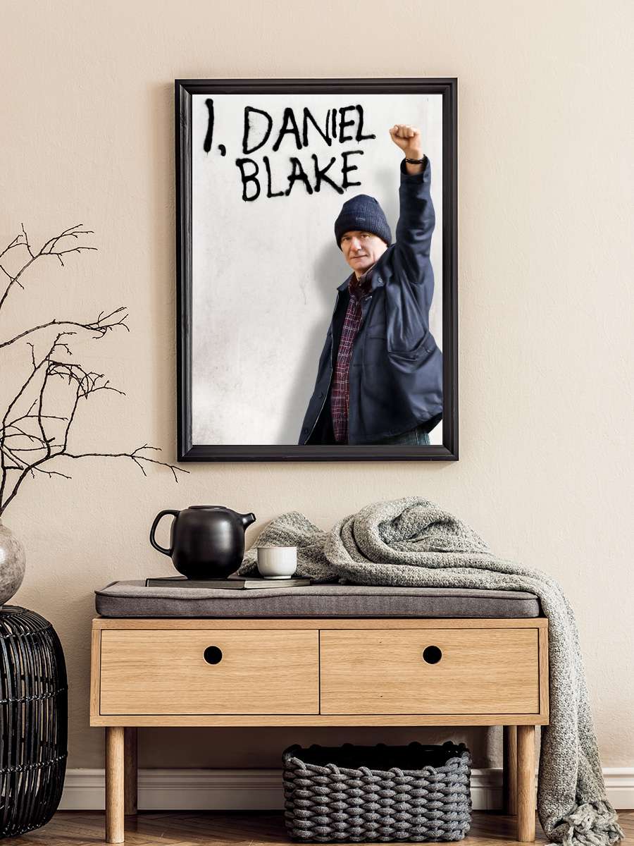 Ben, Daniel Blake - I, Daniel Blake Film Tablo Siyah Çerçeveli Film Poster Afiş Tablo