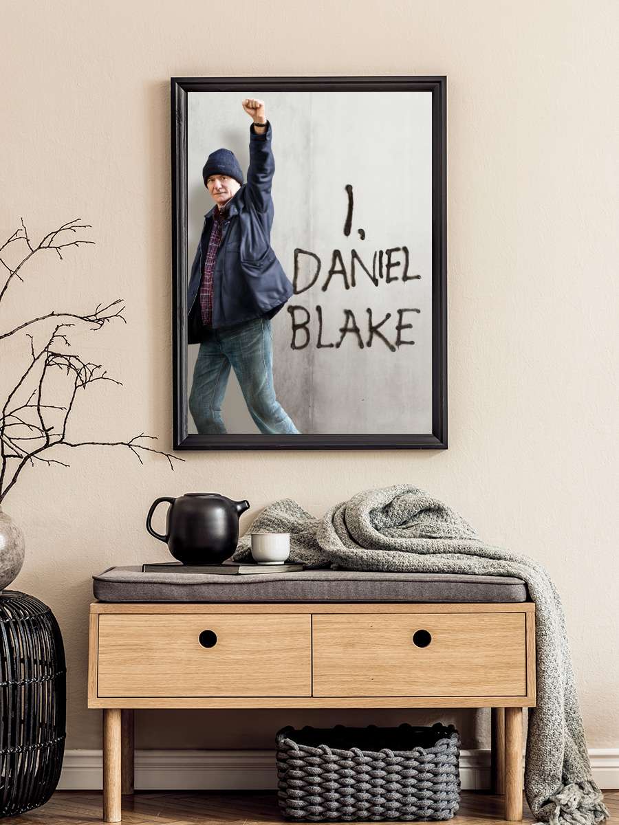 Ben, Daniel Blake - I, Daniel Blake Film Tablo Siyah Çerçeveli Film Poster Afiş Tablo