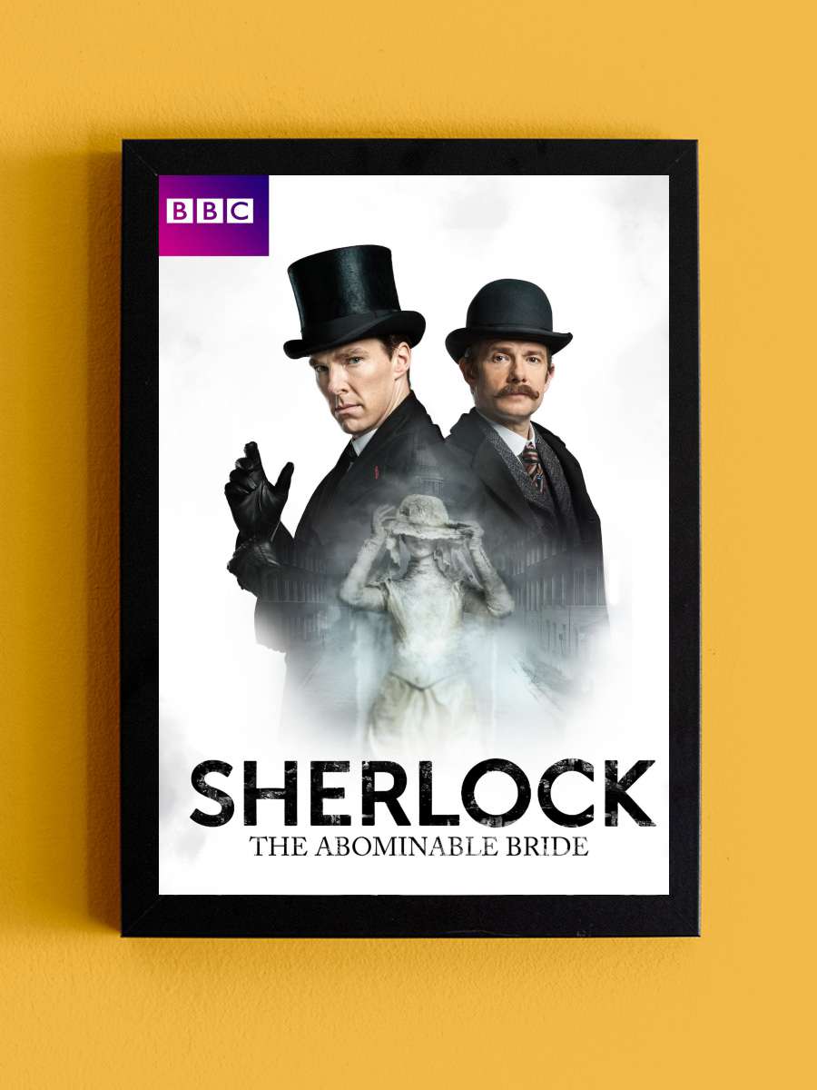 Sherlock: The Abominable Bride Film Tablo Siyah Çerçeveli Film Poster Afiş Tablo