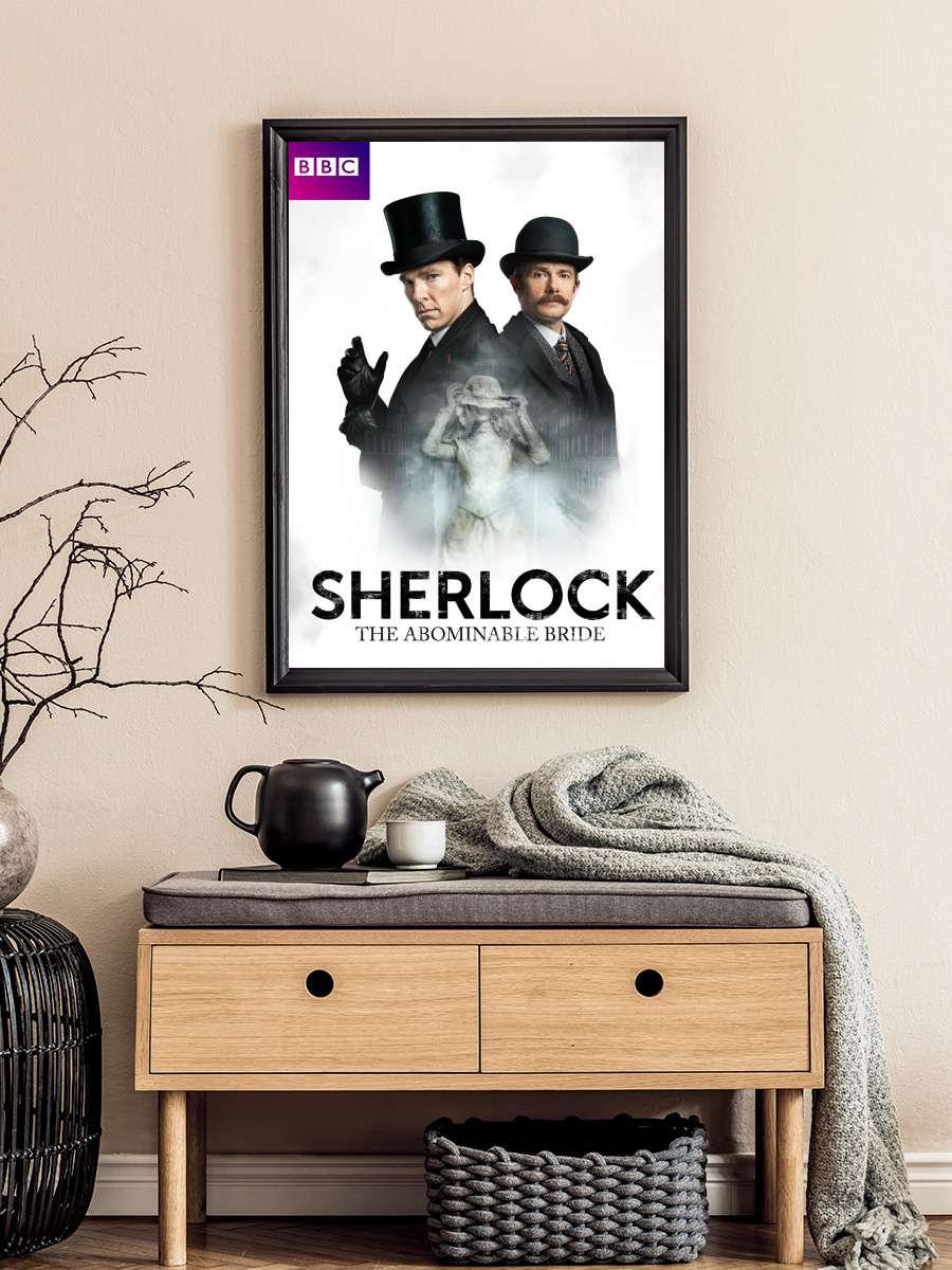 Sherlock: The Abominable Bride Film Tablo Siyah Çerçeveli Film Poster Afiş Tablo