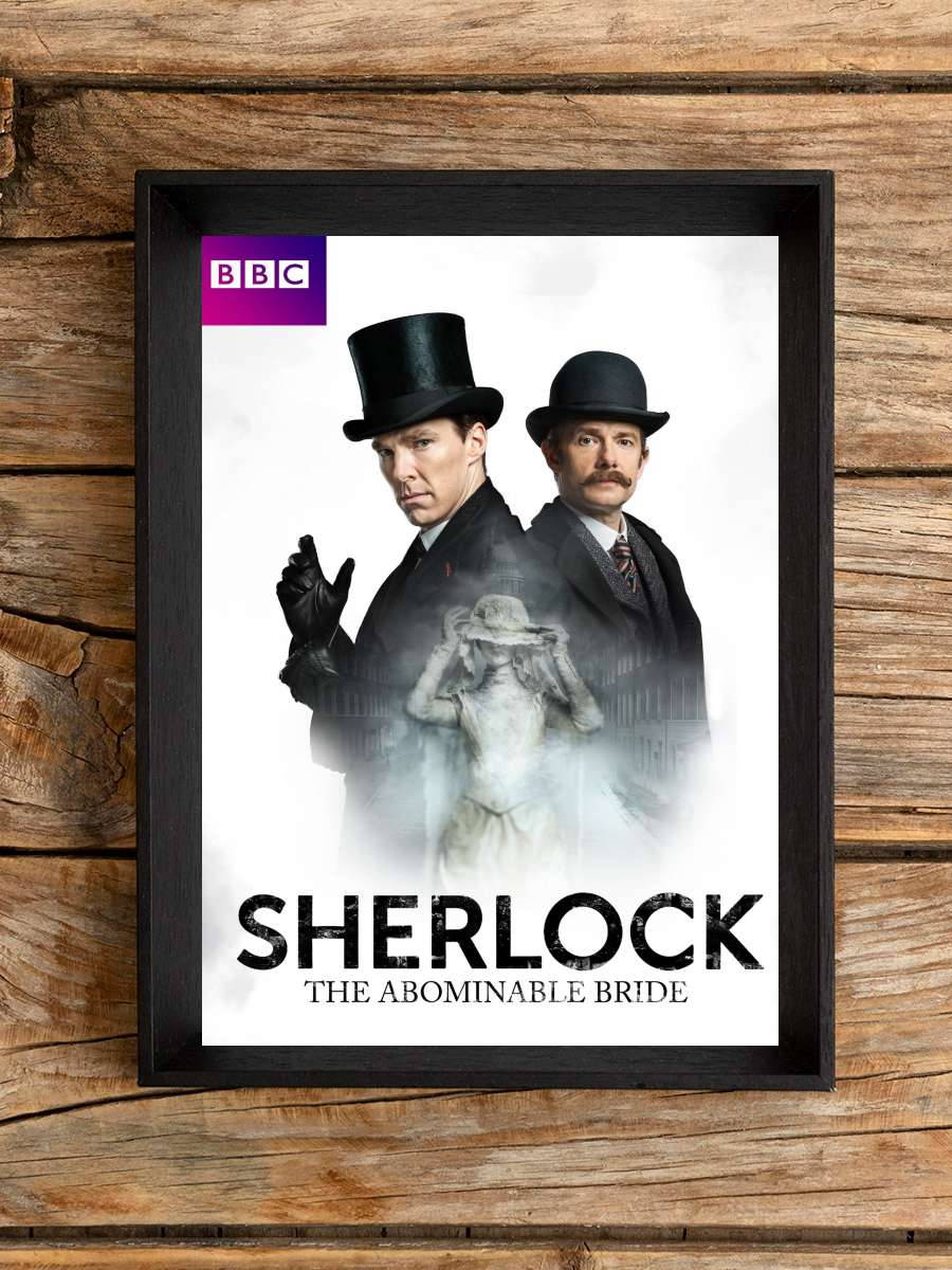 Sherlock: The Abominable Bride Film Tablo Siyah Çerçeveli Film Poster Afiş Tablo