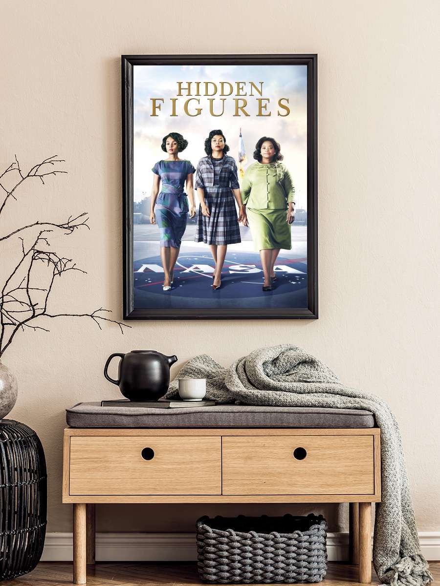 Gizli Sayılar - Hidden Figures Film Tablo Siyah Çerçeveli Film Poster Afiş Tablo