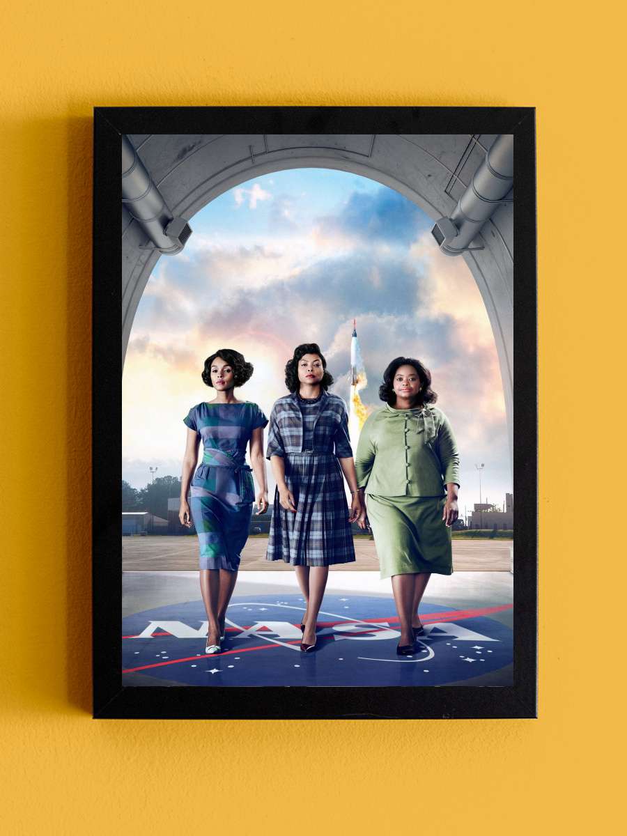 Gizli Sayılar - Hidden Figures Film Tablo Siyah Çerçeveli Film Poster Afiş Tablo