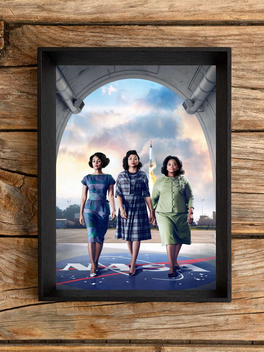 Gizli Sayılar - Hidden Figures Film Tablo Siyah Çerçeveli Film Poster Afiş Tablo