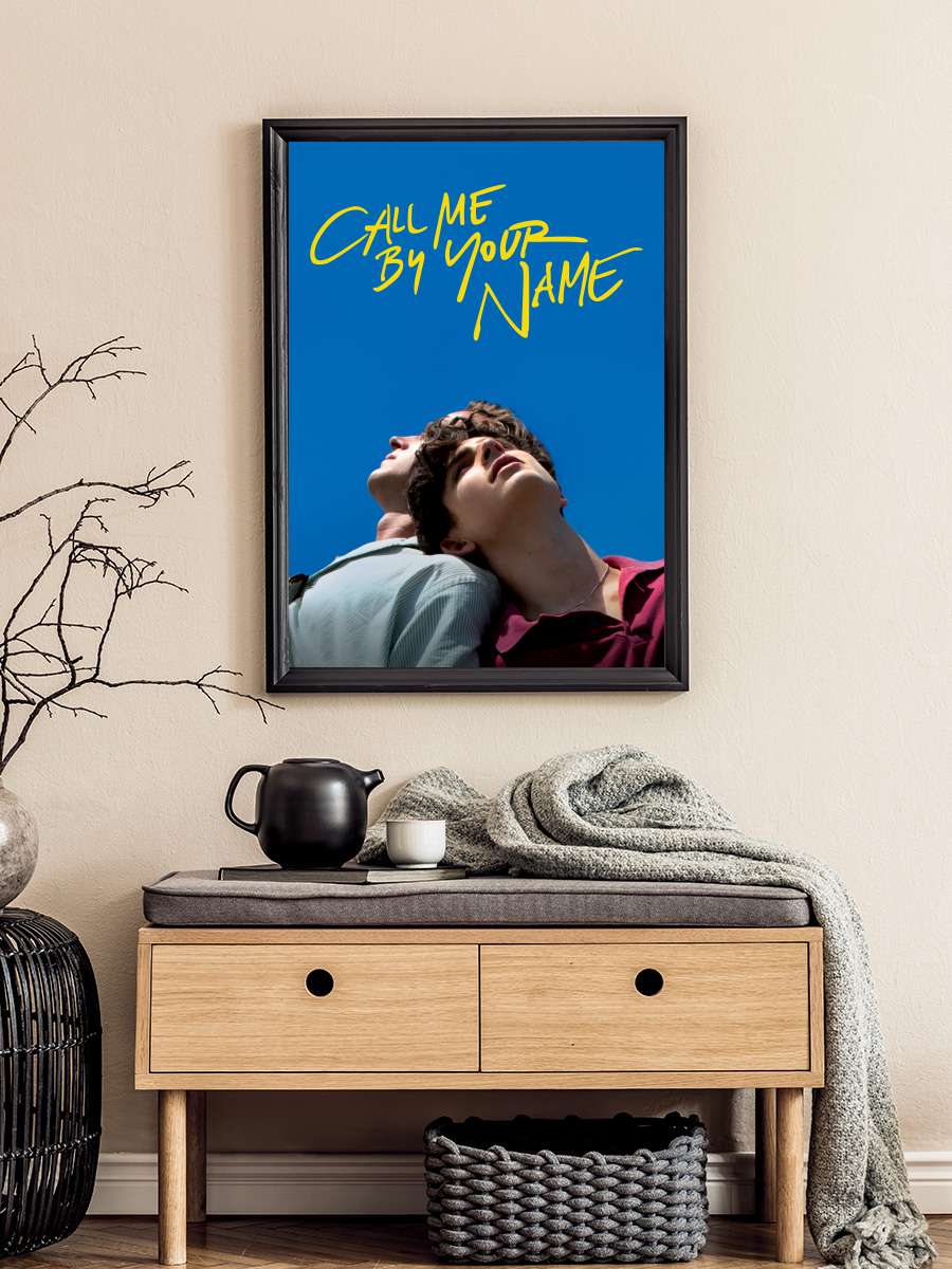 Beni Adınla Çağır - Call Me by Your Name Film Tablo Siyah Çerçeveli Film Poster Afiş Tablo