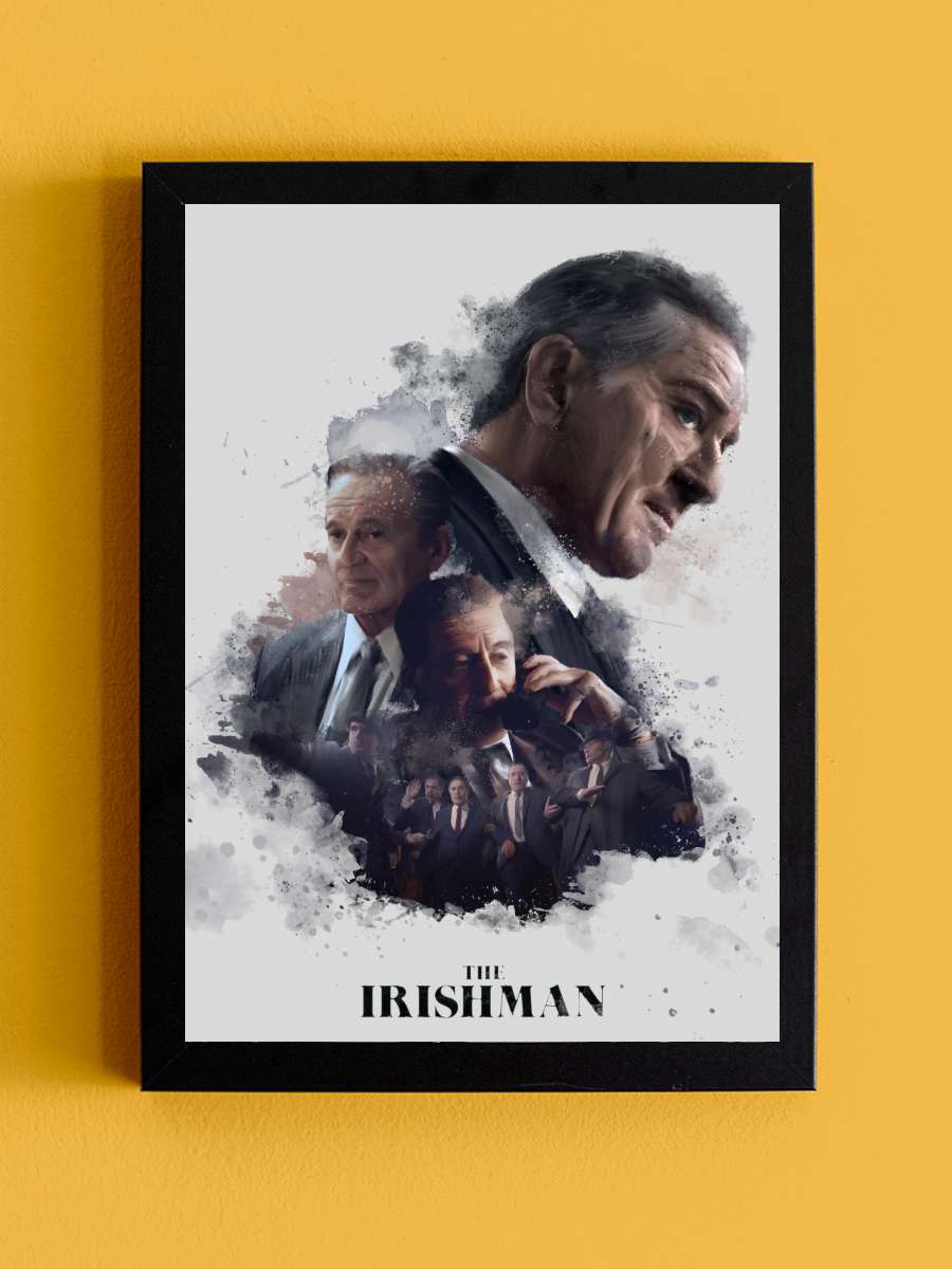 The Irishman Film Tablo Siyah Çerçeveli Film Poster Afiş Tablo