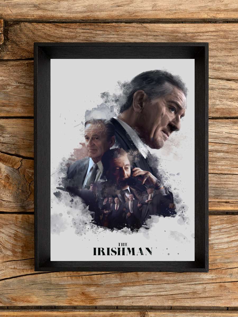 The Irishman Film Tablo Siyah Çerçeveli Film Poster Afiş Tablo