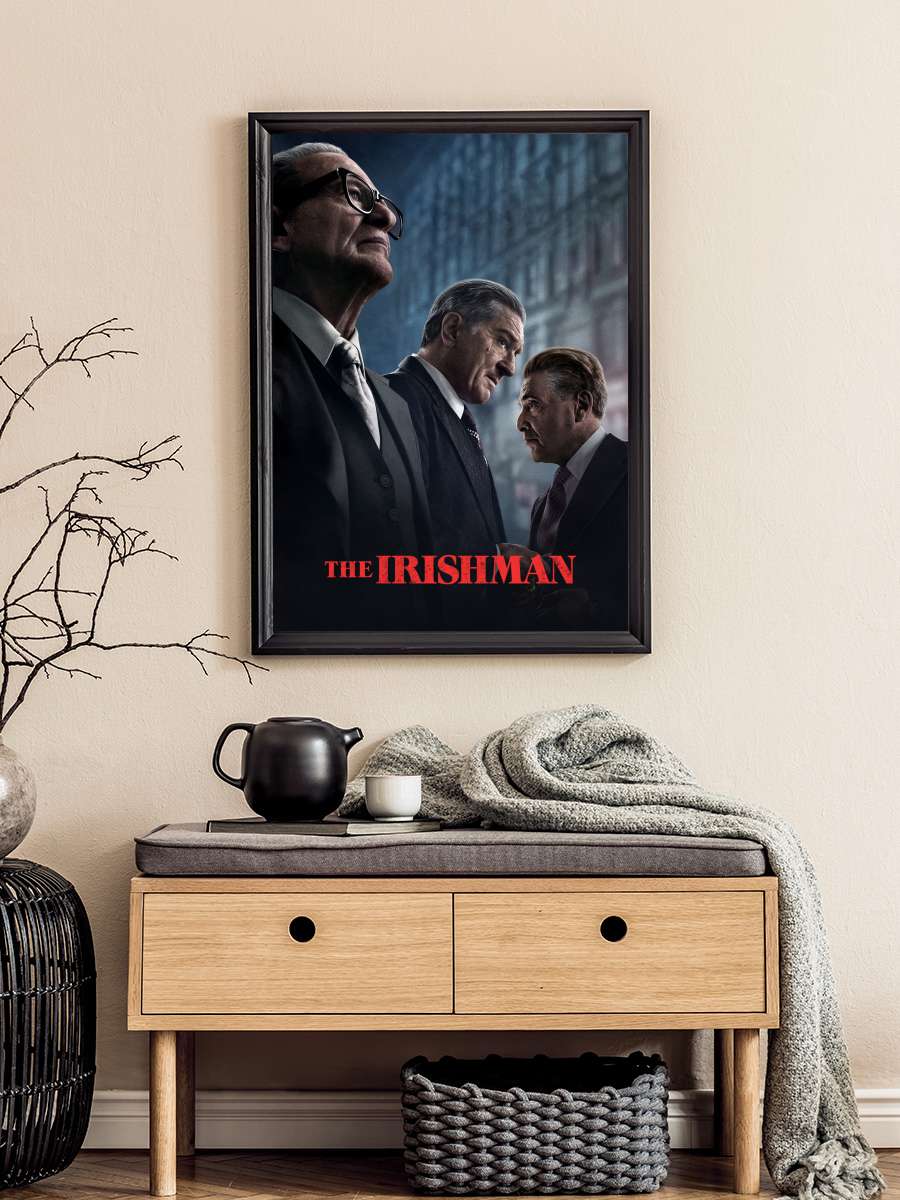 The Irishman Film Tablo Siyah Çerçeveli Film Poster Afiş Tablo