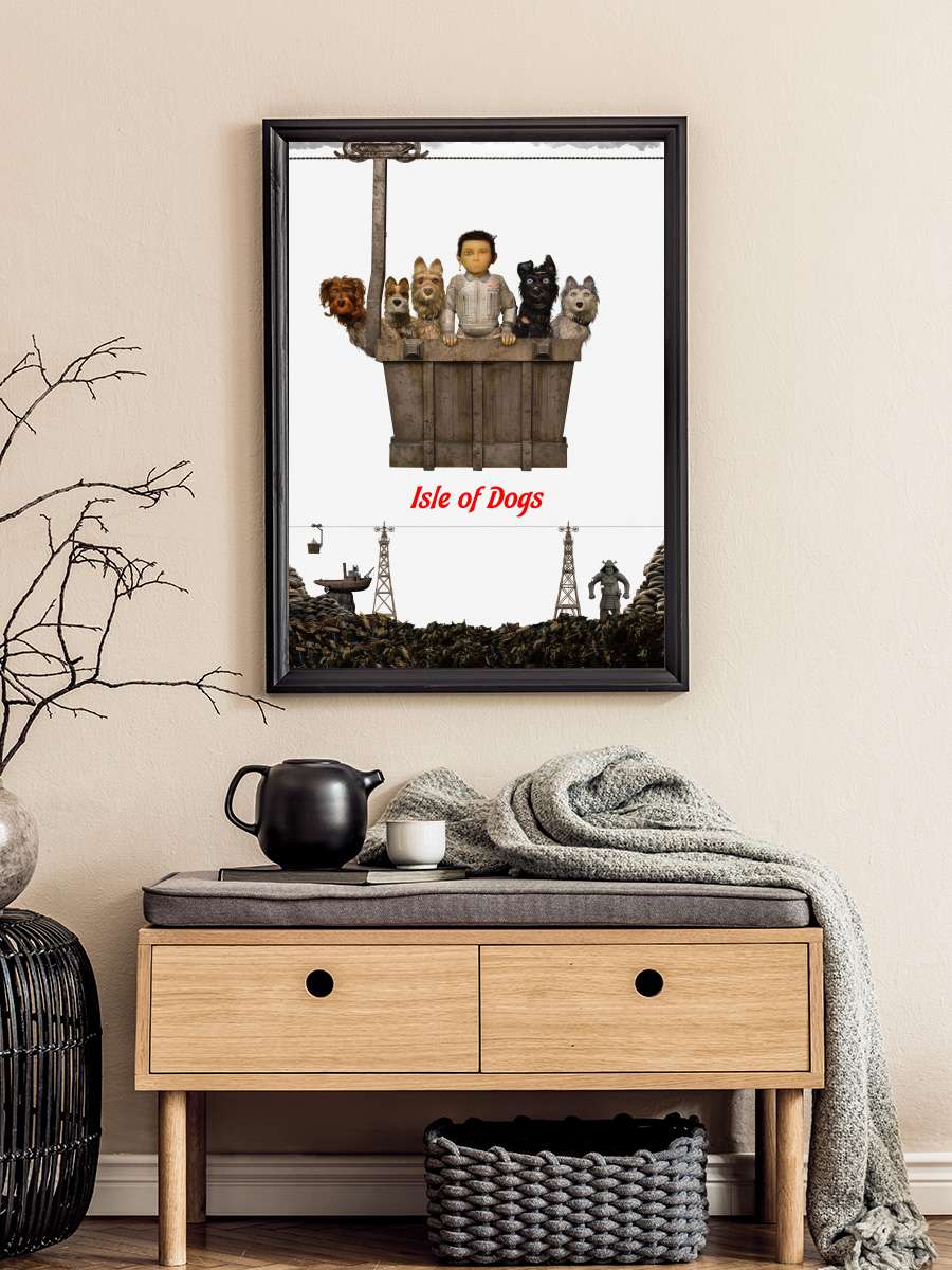 Köpek Adası - Isle of Dogs Film Tablo Siyah Çerçeveli Film Poster Afiş Tablo