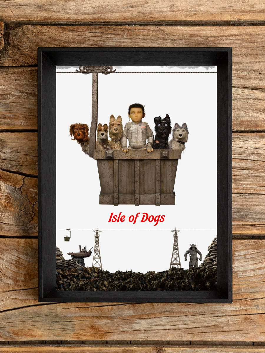 Köpek Adası - Isle of Dogs Film Tablo Siyah Çerçeveli Film Poster Afiş Tablo