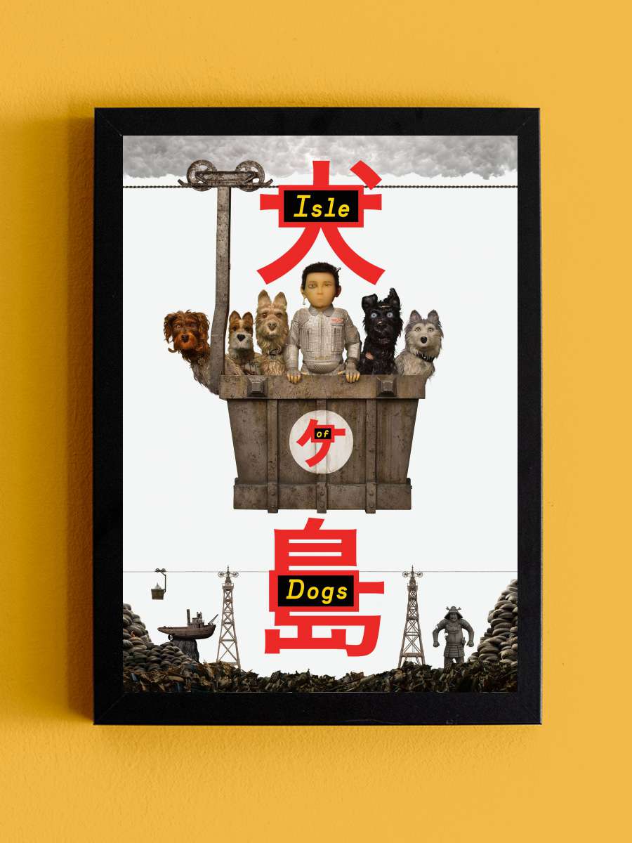 Köpek Adası - Isle of Dogs Film Tablo Siyah Çerçeveli Film Poster Afiş Tablo