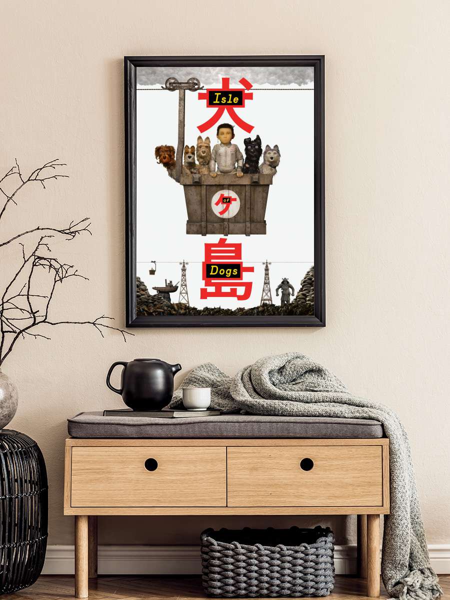 Köpek Adası - Isle of Dogs Film Tablo Siyah Çerçeveli Film Poster Afiş Tablo