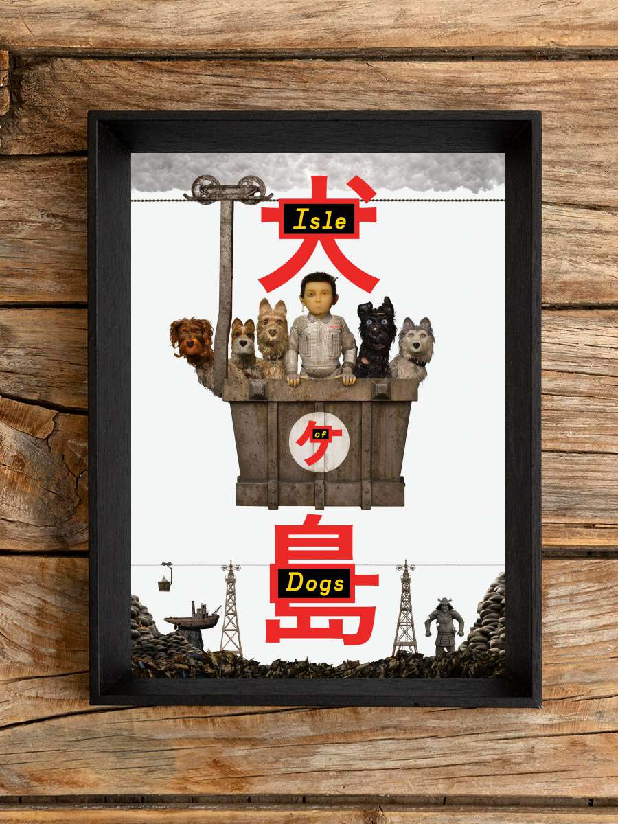 Köpek Adası - Isle of Dogs Film Tablo Siyah Çerçeveli Film Poster Afiş Tablo