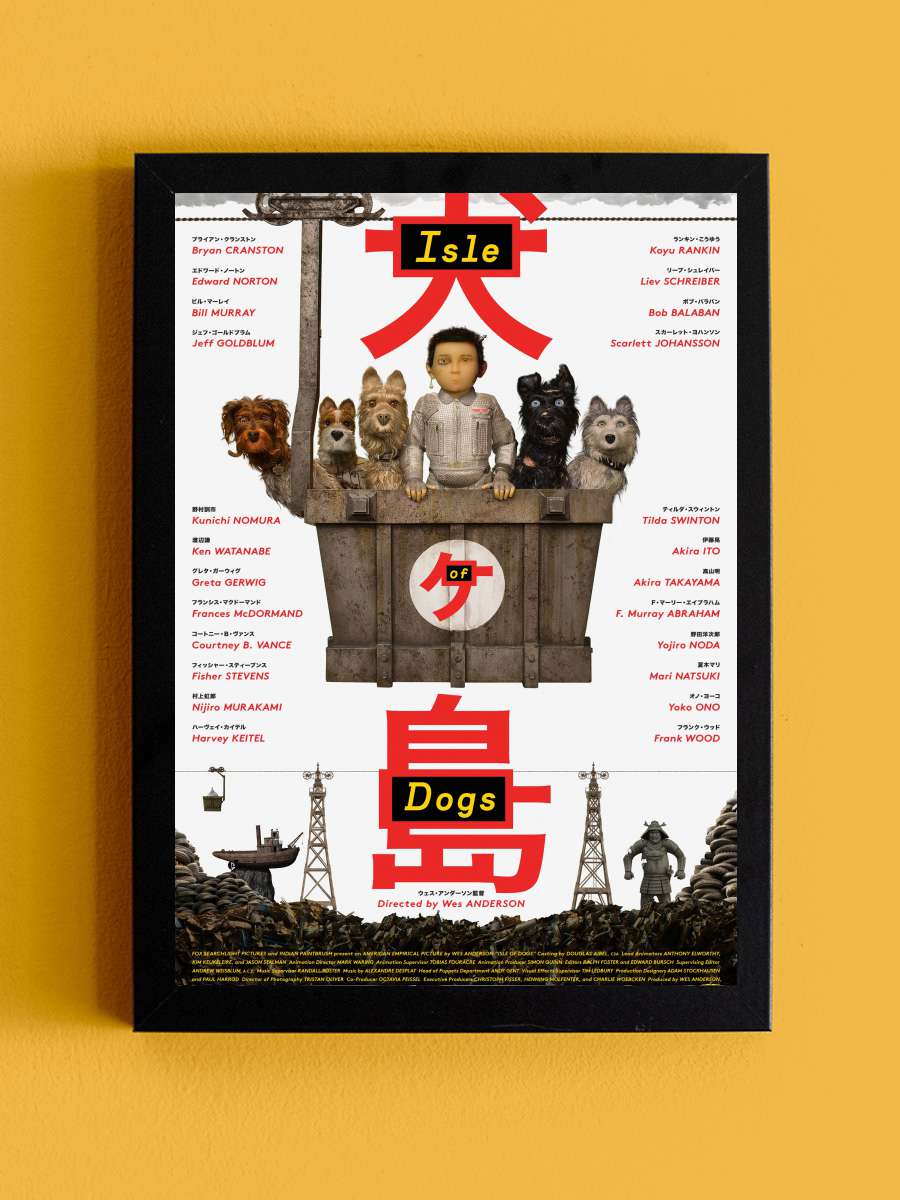 Köpek Adası - Isle of Dogs Film Tablo Siyah Çerçeveli Film Poster Afiş Tablo