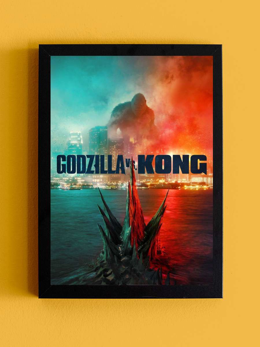 Godzilla vs. Kong Film Tablo Siyah Çerçeveli Film Poster Afiş Tablo