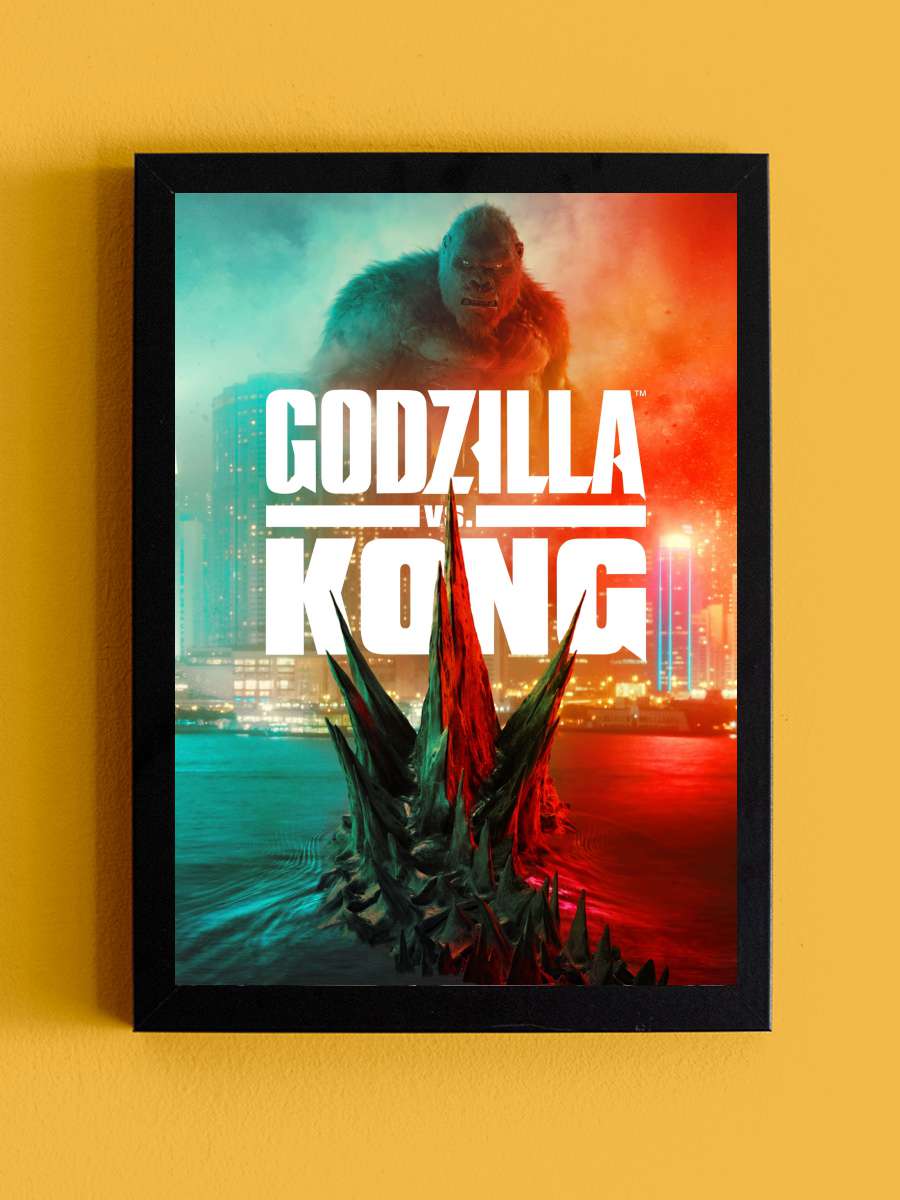 Godzilla vs. Kong Film Tablo Siyah Çerçeveli Film Poster Afiş Tablo