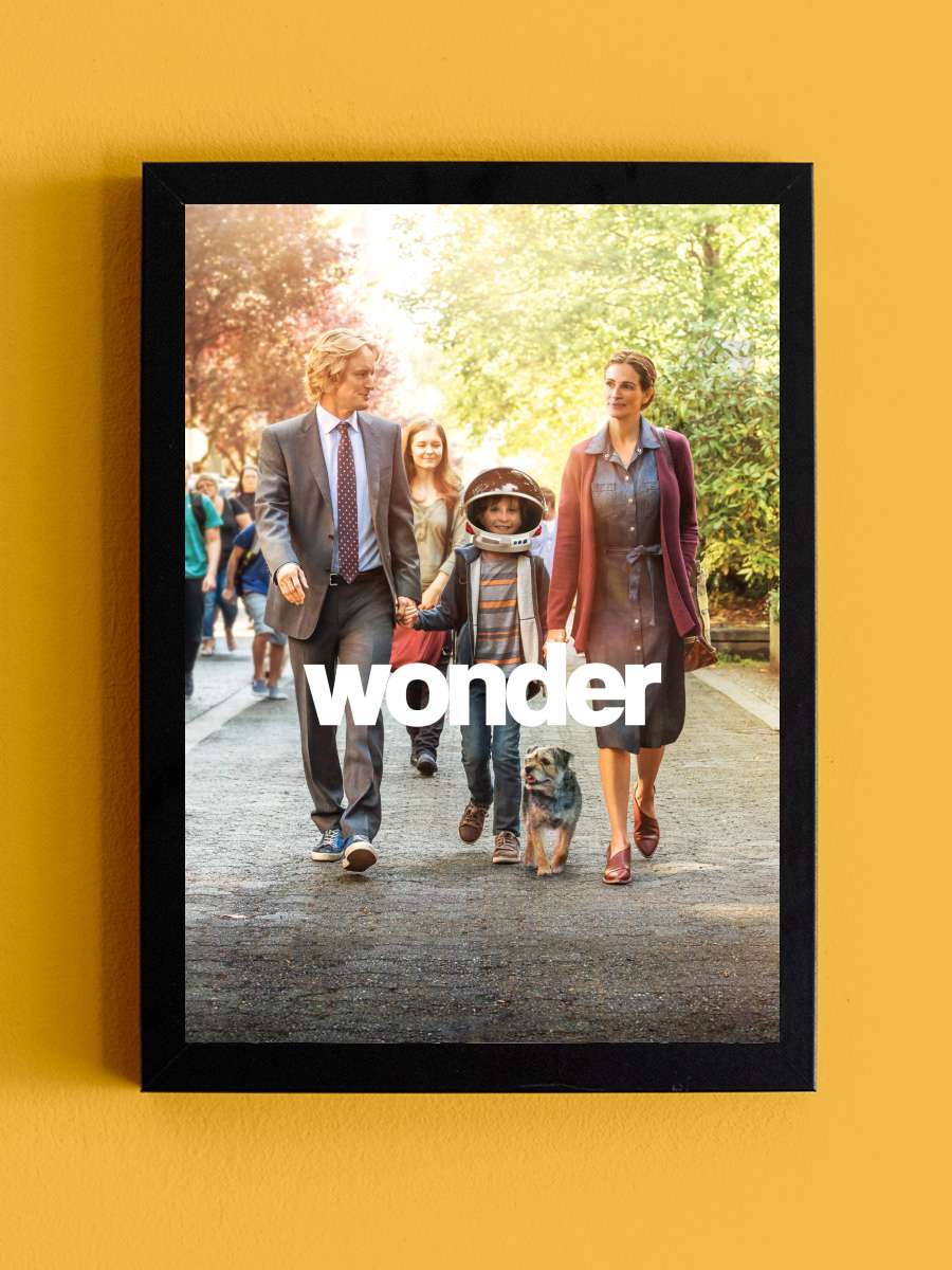 Mucize - Wonder Film Tablo Siyah Çerçeveli Film Poster Afiş Tablo