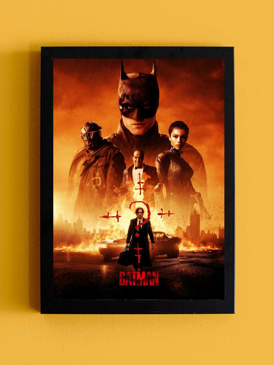 The Batman Film Tablo Siyah Çerçeveli Film Poster Afiş Tablo