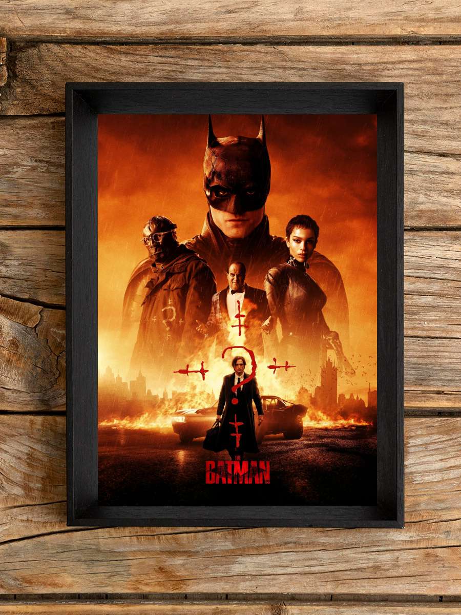 The Batman Film Tablo Siyah Çerçeveli Film Poster Afiş Tablo