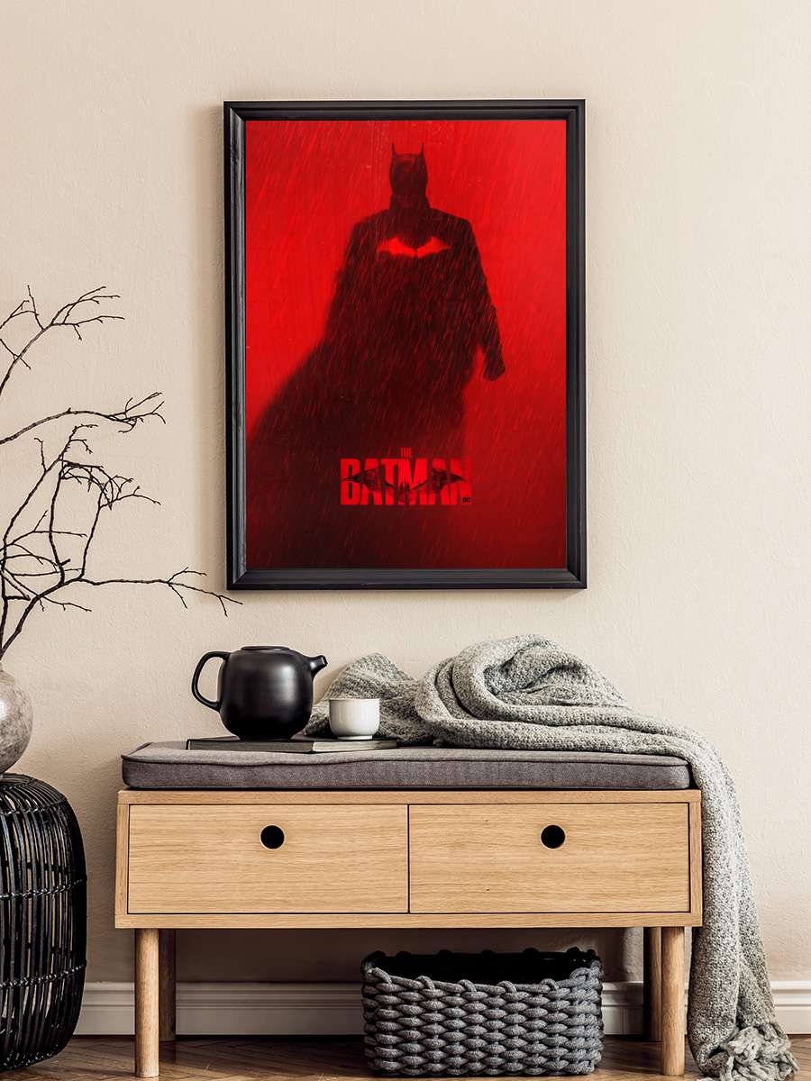 The Batman Film Tablo Siyah Çerçeveli Film Poster Afiş Tablo