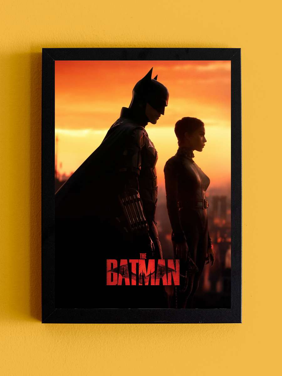 The Batman Film Tablo Siyah Çerçeveli Film Poster Afiş Tablo