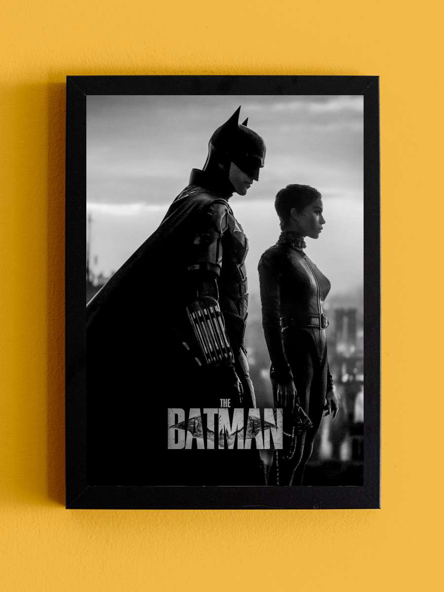 The Batman Film Tablo Siyah Çerçeveli Film Poster Afiş Tablo