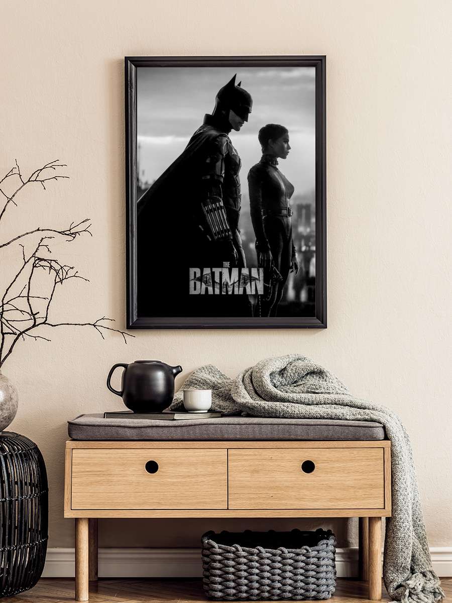 The Batman Film Tablo Siyah Çerçeveli Film Poster Afiş Tablo