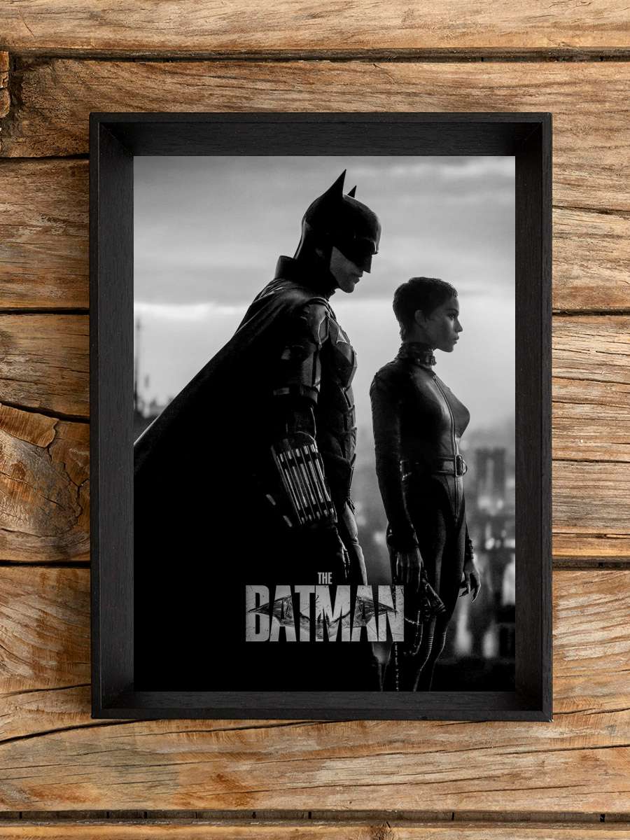 The Batman Film Tablo Siyah Çerçeveli Film Poster Afiş Tablo