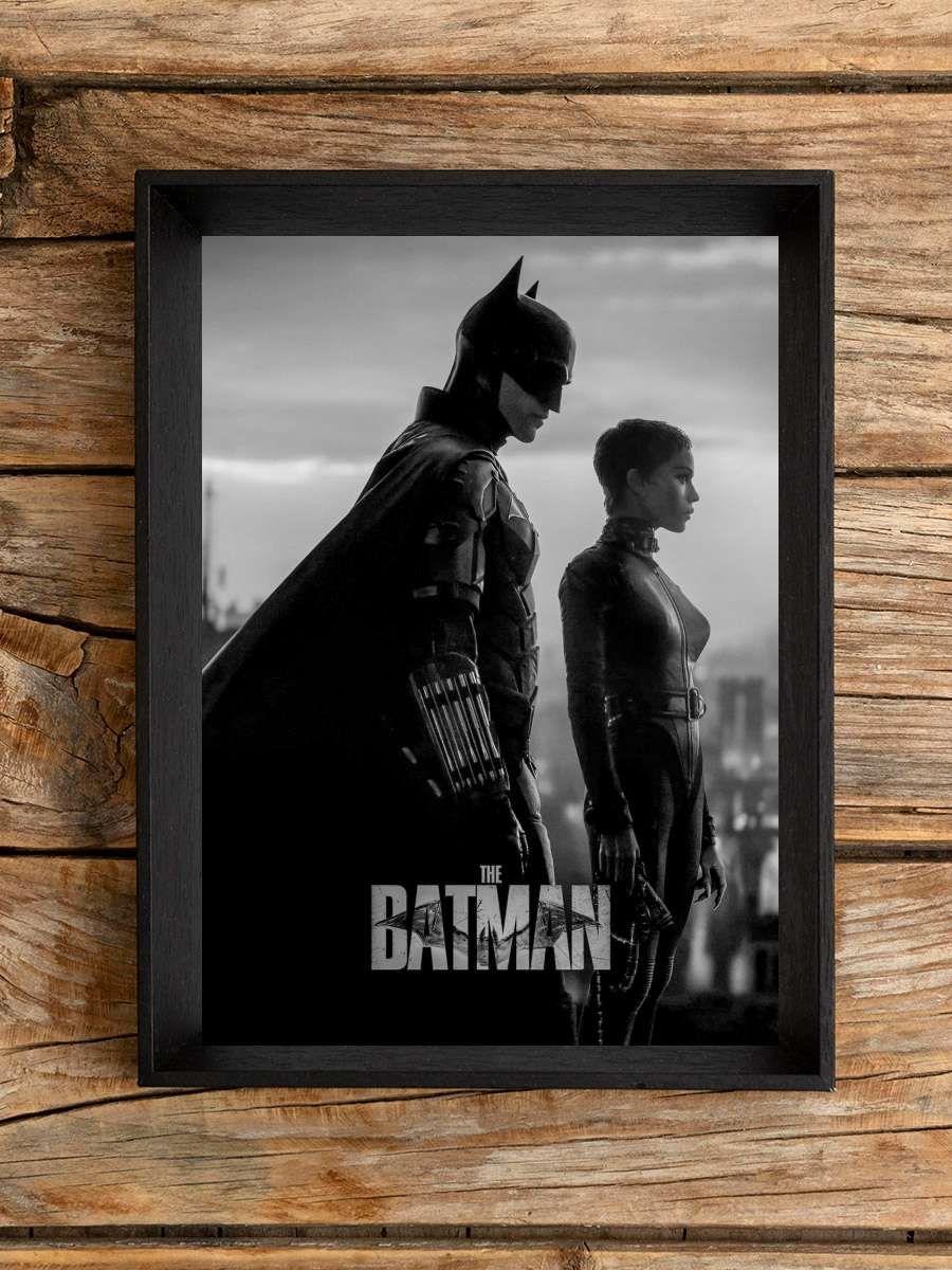 The Batman Film Tablo Siyah Çerçeveli Film Poster Afiş Tablo