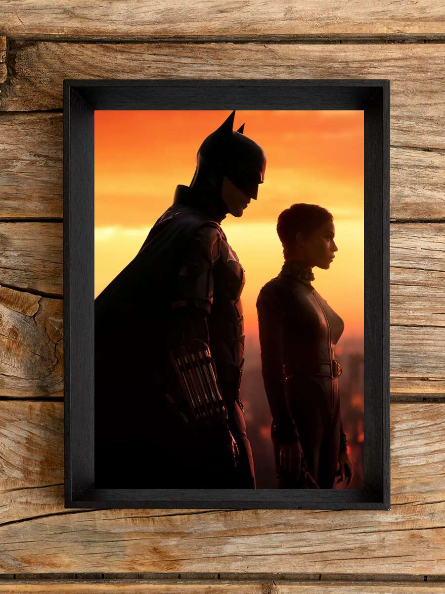 The Batman Film Tablo Siyah Çerçeveli Film Poster Afiş Tablo