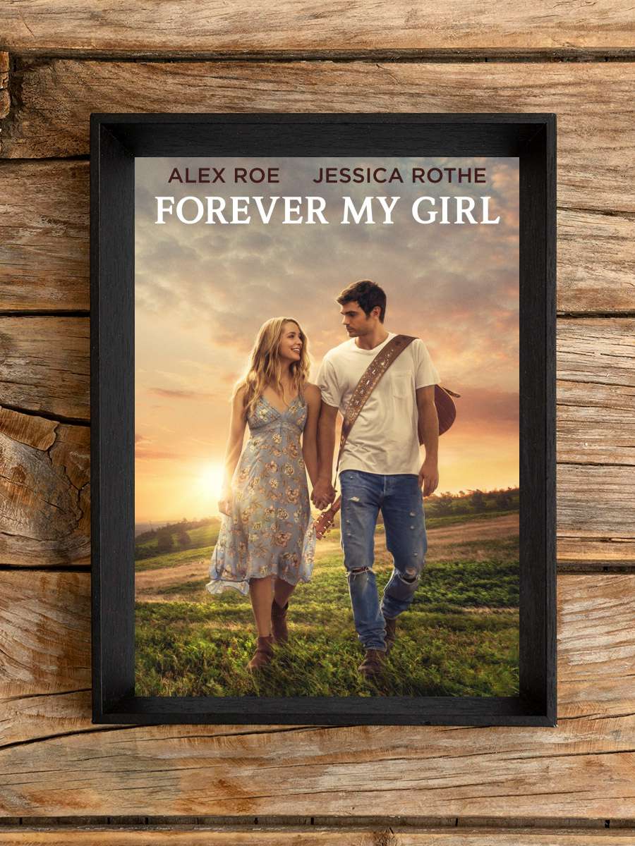 Sonsuza Dek - Forever My Girl Film Tablo Siyah Çerçeveli Film Poster Afiş Tablo