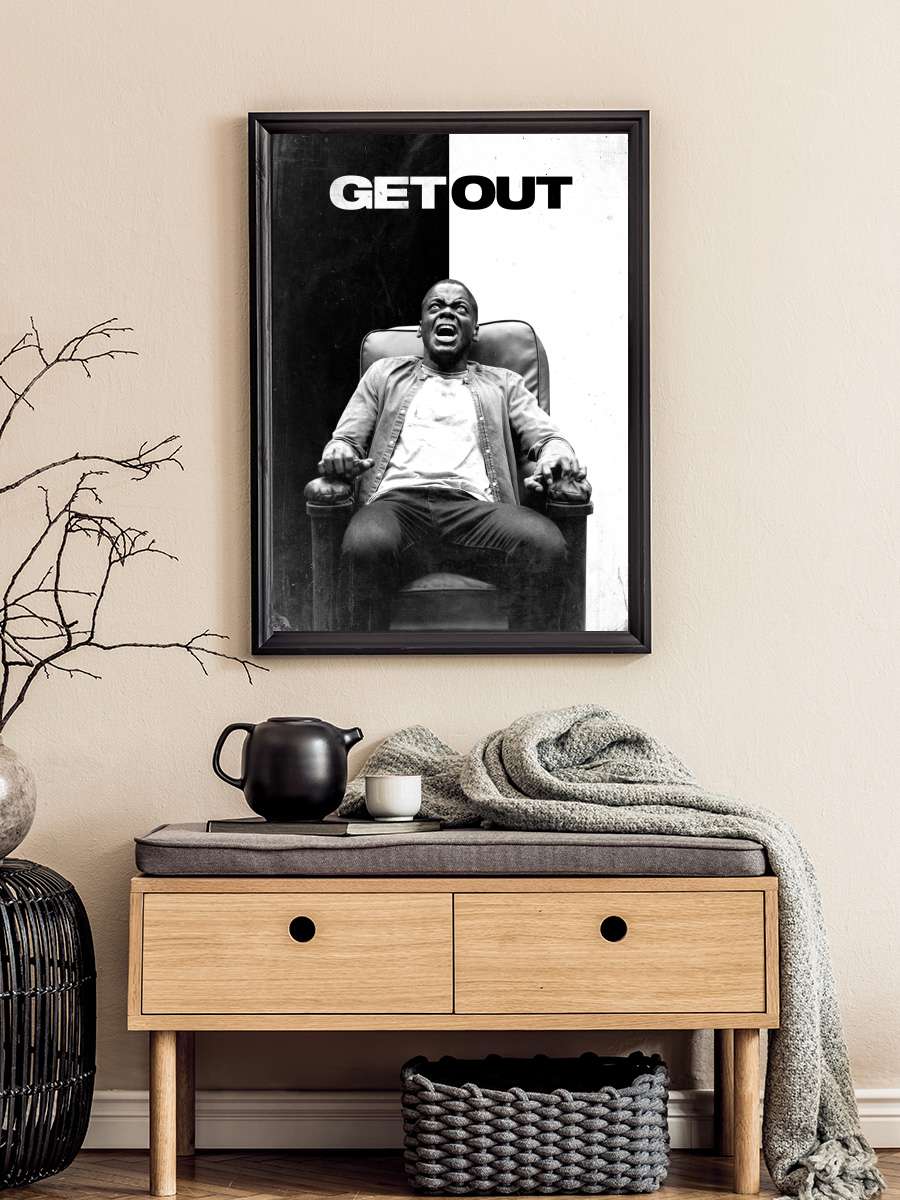 Kapan - Get Out Film Tablo Siyah Çerçeveli Film Poster Afiş Tablo