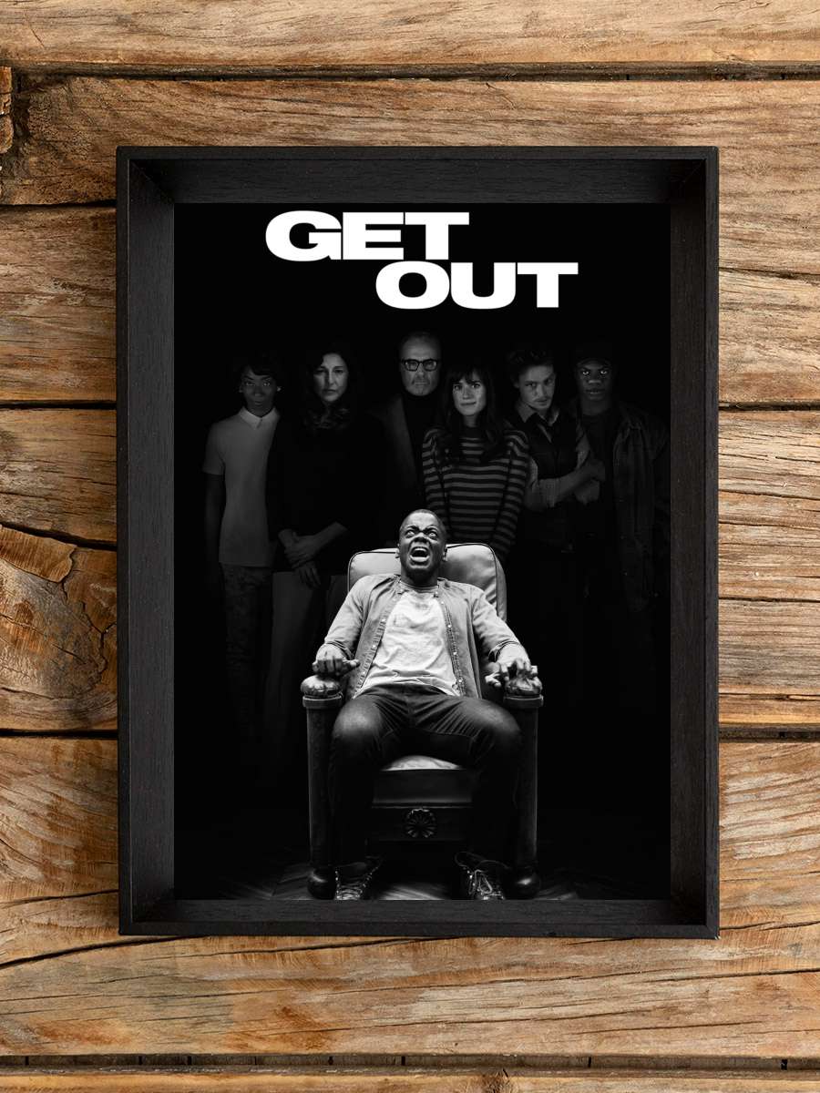 Kapan - Get Out Film Tablo Siyah Çerçeveli Film Poster Afiş Tablo