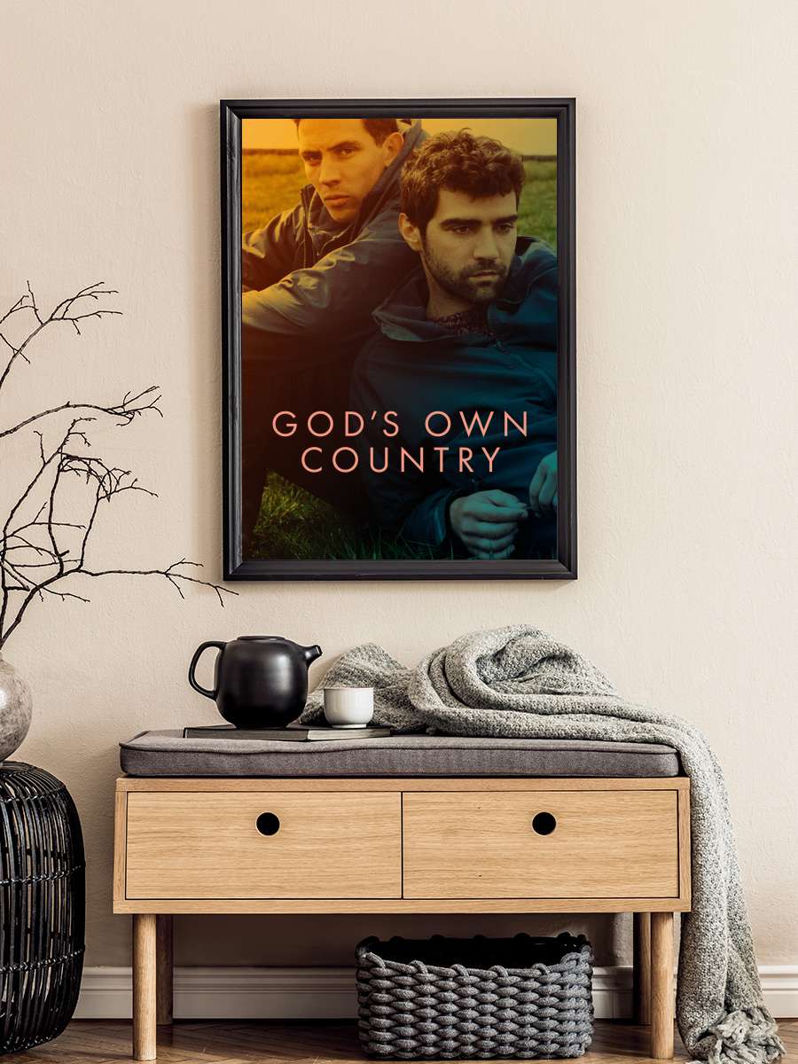 Tanrının Unuttuğu Yer - God's Own Country Film Tablo Siyah Çerçeveli Film Poster Afiş Tablo