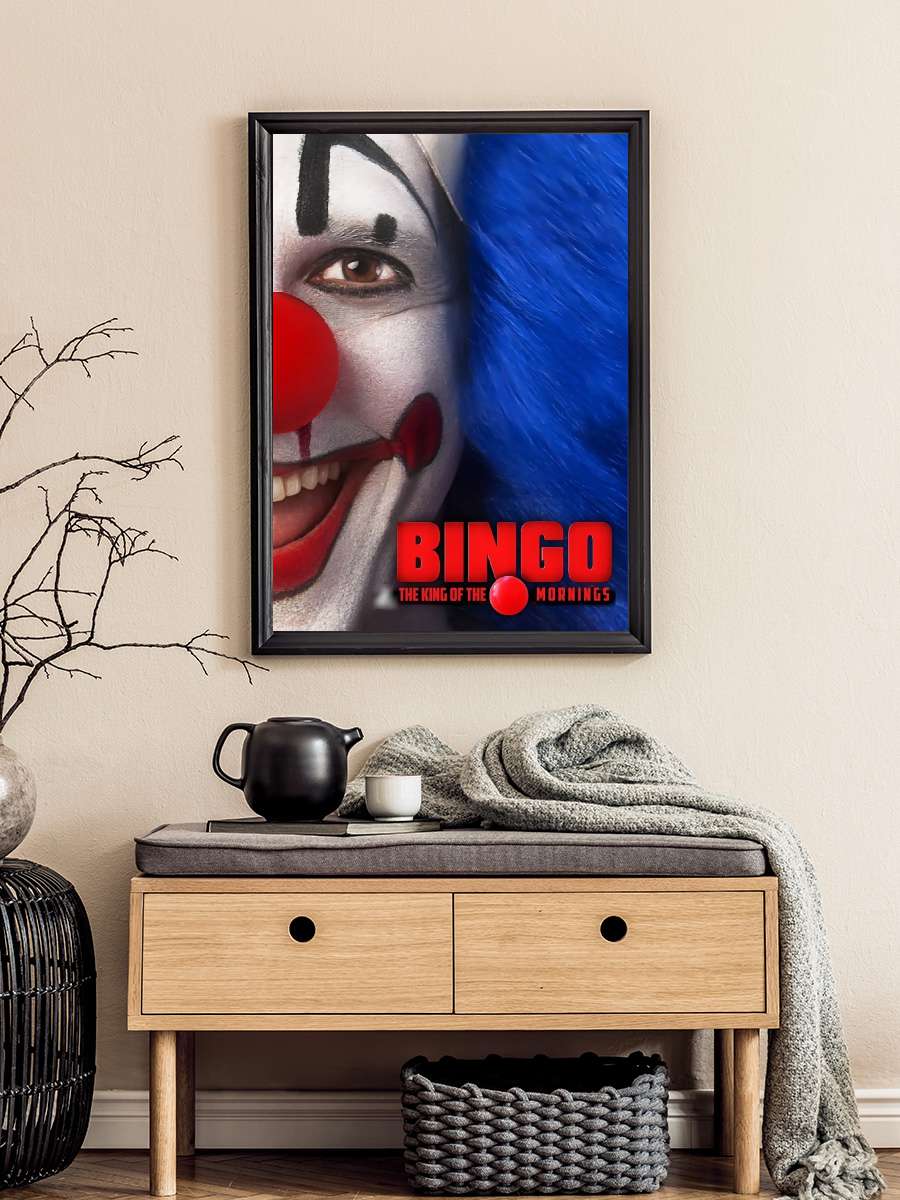 Bingo - Sabahların Kralı - Bingo: O Rei das Manhãs Film Tablo Siyah Çerçeveli Film Poster Afiş Tablo