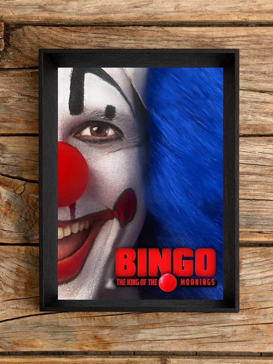 Bingo - Sabahların Kralı - Bingo: O Rei das Manhãs Film Tablo Siyah Çerçeveli Film Poster Afiş Tablo