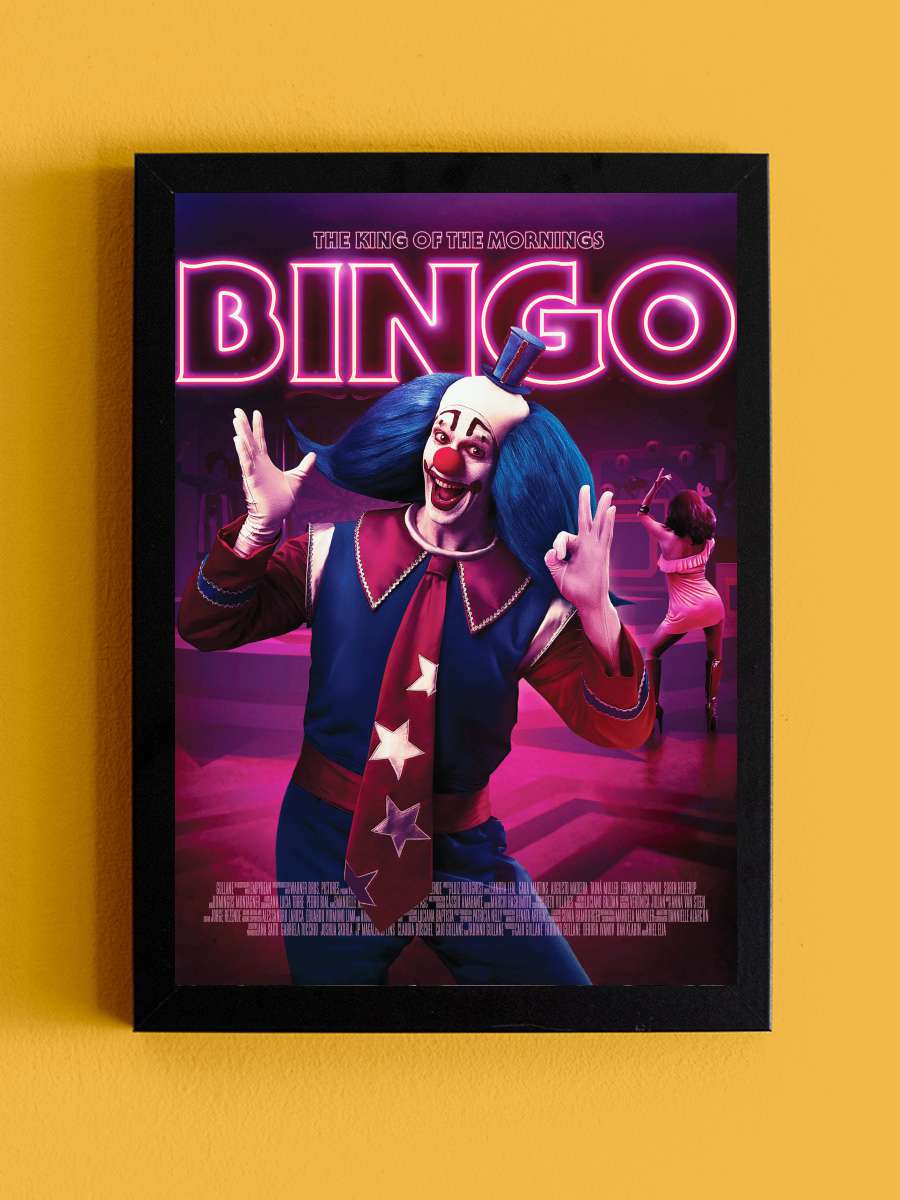 Bingo - Sabahların Kralı - Bingo: O Rei das Manhãs Film Tablo Siyah Çerçeveli Film Poster Afiş Tablo