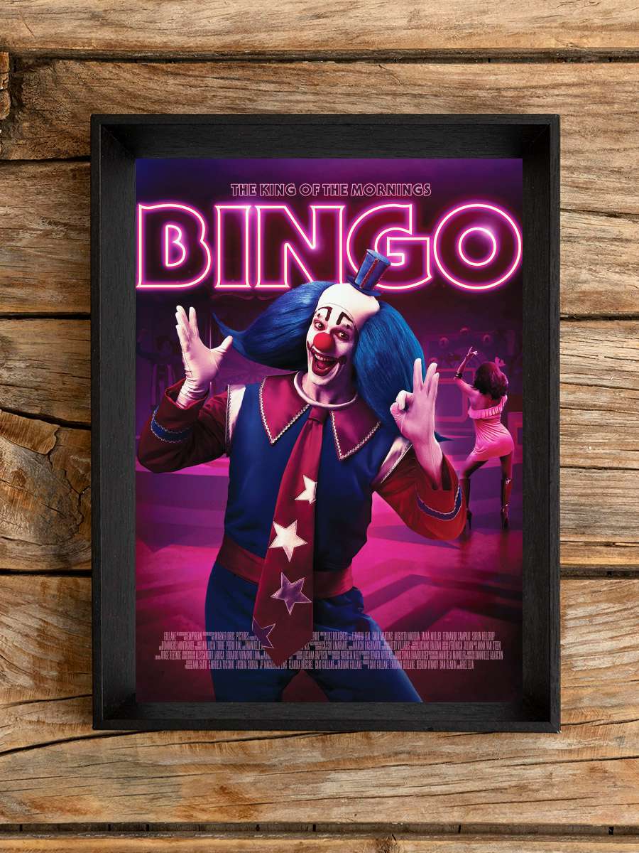 Bingo - Sabahların Kralı - Bingo: O Rei das Manhãs Film Tablo Siyah Çerçeveli Film Poster Afiş Tablo