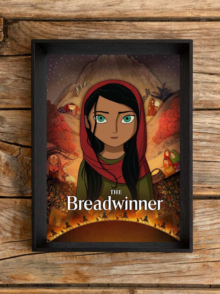 Pervane - The Breadwinner Film Tablo Siyah Çerçeveli Film Poster Afiş Tablo