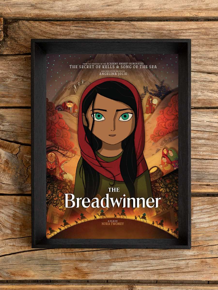 Pervane - The Breadwinner Film Tablo Siyah Çerçeveli Film Poster Afiş Tablo