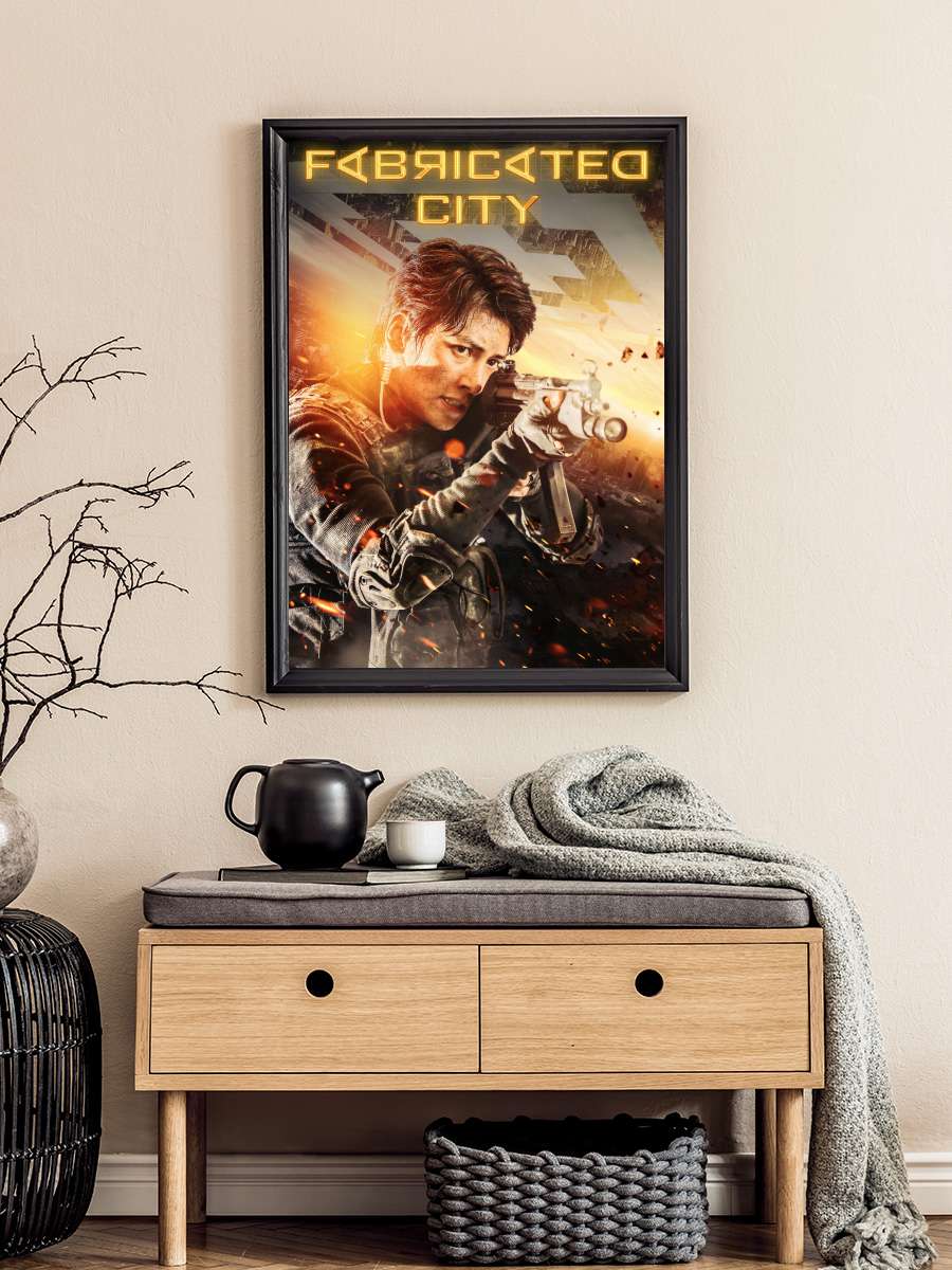 Fabricated City - 조작된 도시 Film Tablo Siyah Çerçeveli Film Poster Afiş Tablo