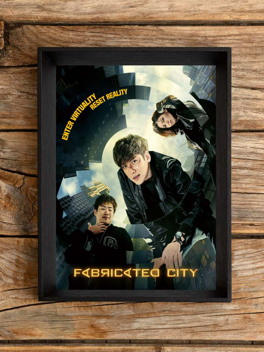 Fabricated City - 조작된 도시 Film Tablo Siyah Çerçeveli Film Poster Afiş Tablo