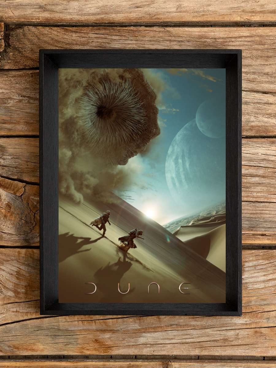 Dune: Çöl Gezegeni - Dune Film Tablo Siyah Çerçeveli Film Poster Afiş Tablo