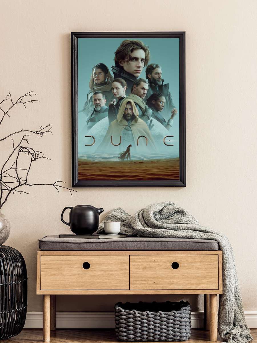 Dune: Çöl Gezegeni - Dune Film Tablo Siyah Çerçeveli Film Poster Afiş Tablo