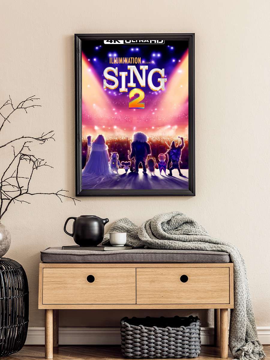 Şarkını Söyle 2 - Sing 2 Film Tablo Siyah Çerçeveli Film Poster Afiş Tablo