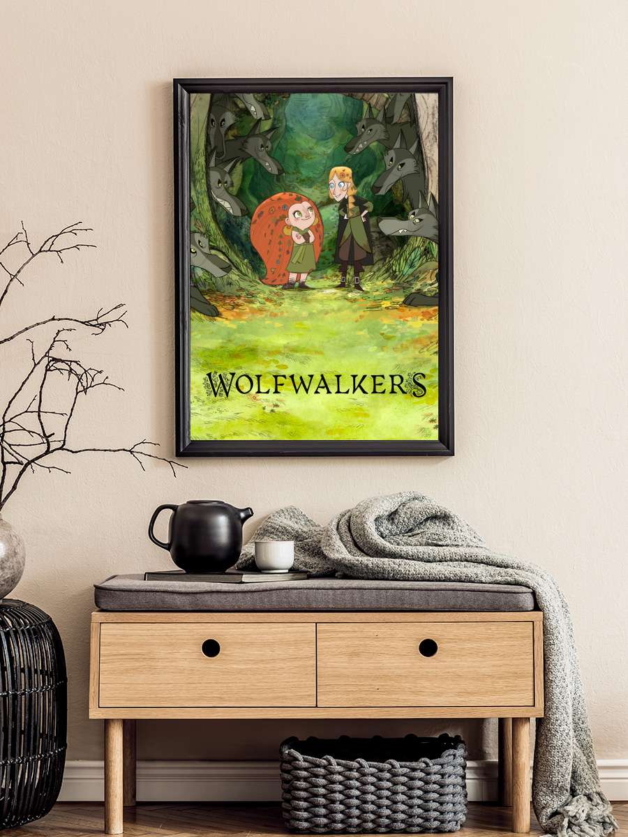 Wolfwalkers Film Tablo Siyah Çerçeveli Film Poster Afiş Tablo