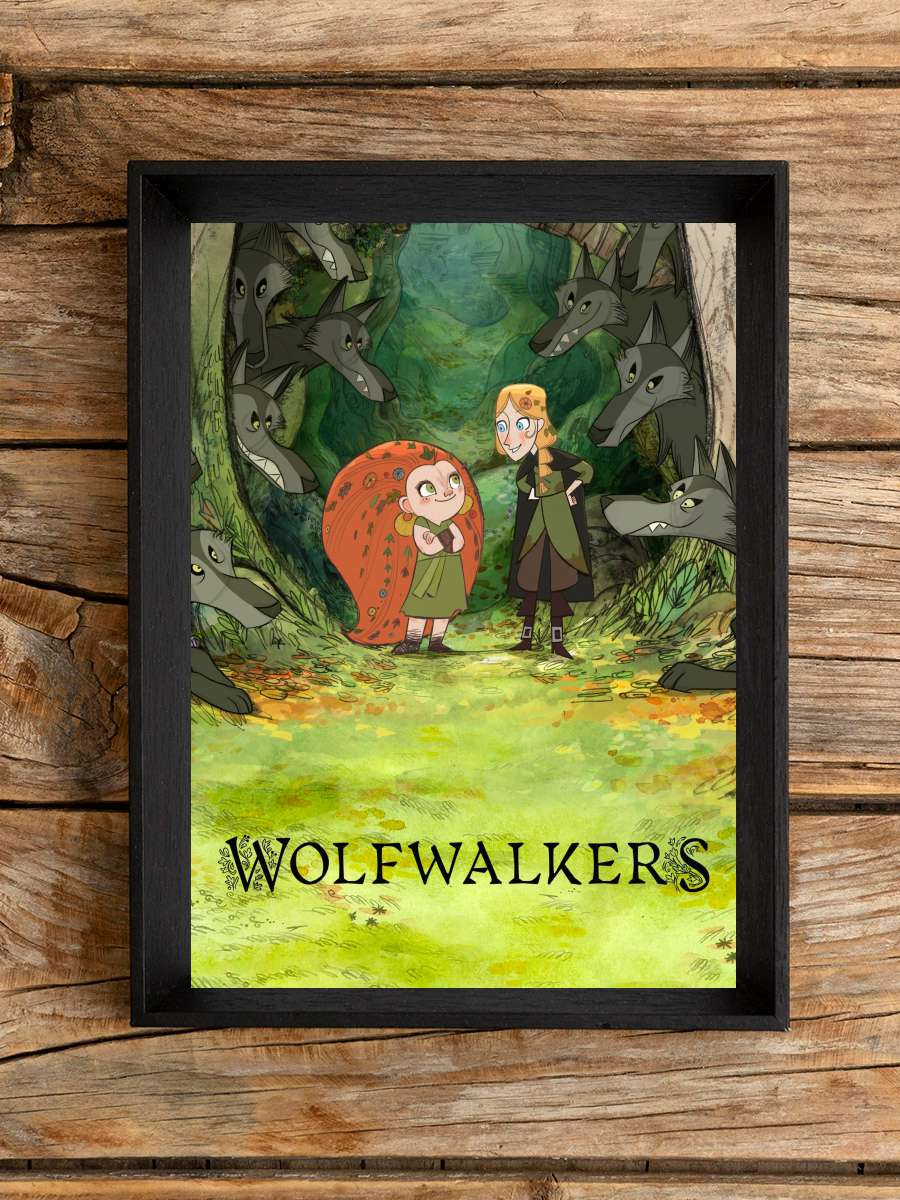 Wolfwalkers Film Tablo Siyah Çerçeveli Film Poster Afiş Tablo