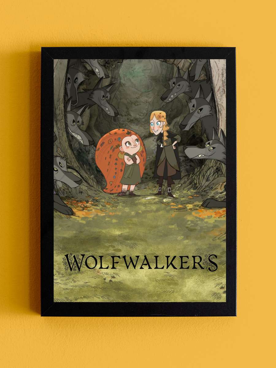 Wolfwalkers Film Tablo Siyah Çerçeveli Film Poster Afiş Tablo