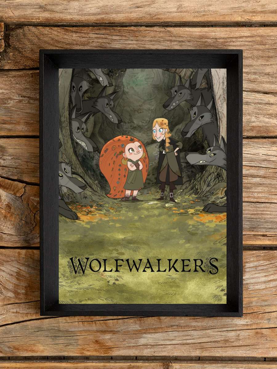 Wolfwalkers Film Tablo Siyah Çerçeveli Film Poster Afiş Tablo