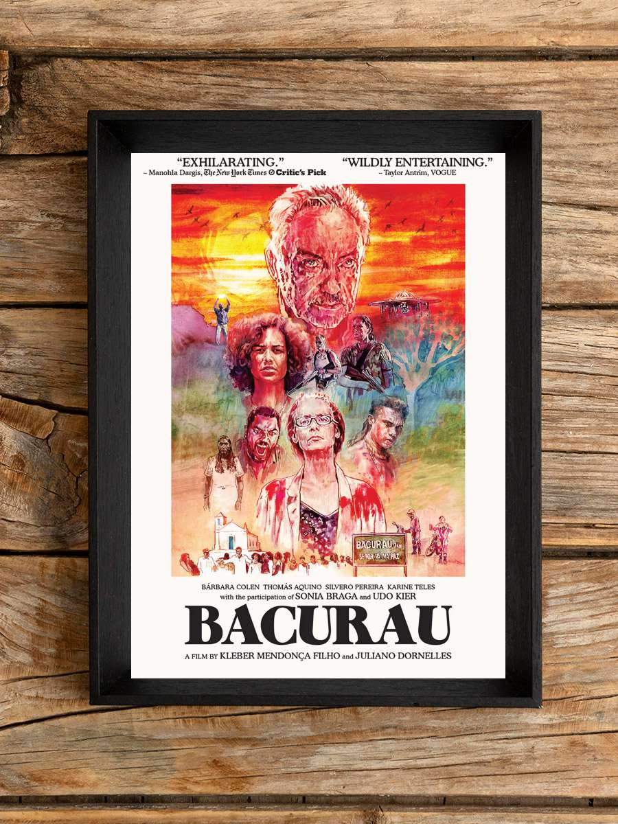 Bacurau Film Tablo Siyah Çerçeveli Film Poster Afiş Tablo